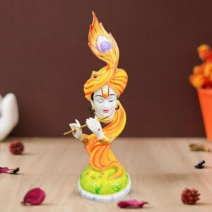 Lord Krishna idol showpiece for home decor (Marble) - 20 inch