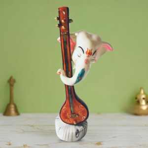 Lord Ganesh idol showpiece for home and office (Marble colour ) -18 inch