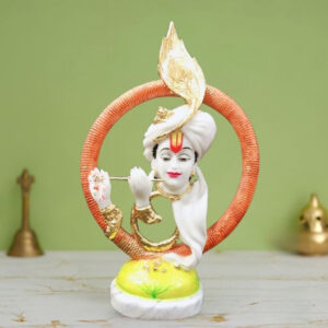 Lord Krishna idol showpiece for home decor (Marble) – 20 inch