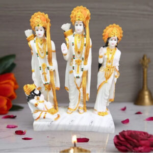 Exquisite Ram Darbar Marble Idol Showpiece for Home Decor (Marble) – 18 Inch