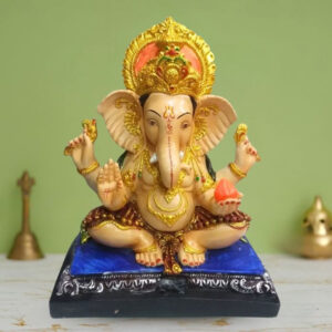 Lord Ganesh idol showpiece for home and office (Marble Colour ) -20 inch