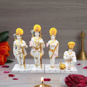 Exquisite Ram Darbar Marble Idol Showpiece for Home Decor (Marble) – 24 Inch