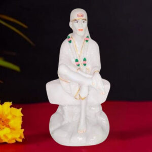 Sai Baba Idol Divine Marble Statue for Home & Office - 15 inch