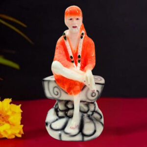 Sai Baba Idol Divine Marble Statue for Home & Office - 15 inch