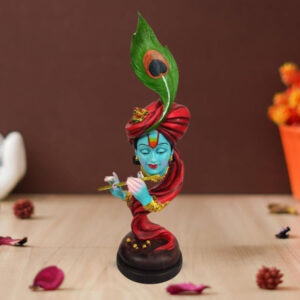 Lord Krishna idol showpiece for home decor (Marble) – 20 inch