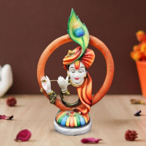 Lord Krishna idol showpiece for home decor (Marble) – 20 inch