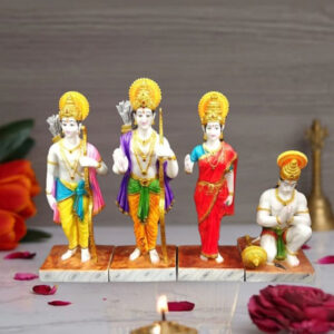 Exquisite Ram Darbar Marble Idol Showpiece for Home Decor (Marble)– 24 Inch