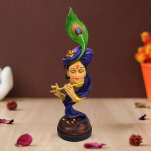 Lord Krishna idol showpiece for home decor (Marble) – 20 inch