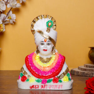 The Lord Khatu Shyam idol statue for home & office (Marble) - 9 inch